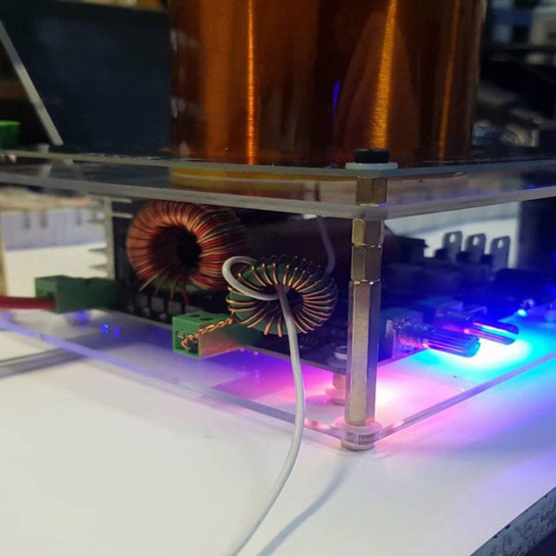 SSTC Musical Tesla Coil Artificial Lightning Maker with PCB Circuit Board Scientific Experiment Toy - stirlingkit