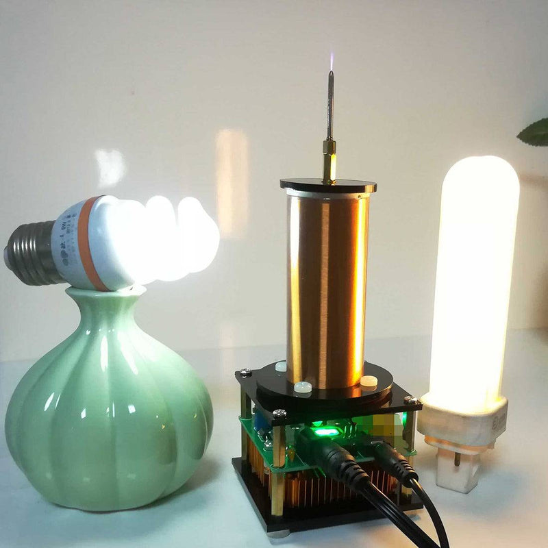 Musical Tesla Coil Plasma Loud Speaker with 24V Power Adapter Experiment- US Plug - stirlingkit