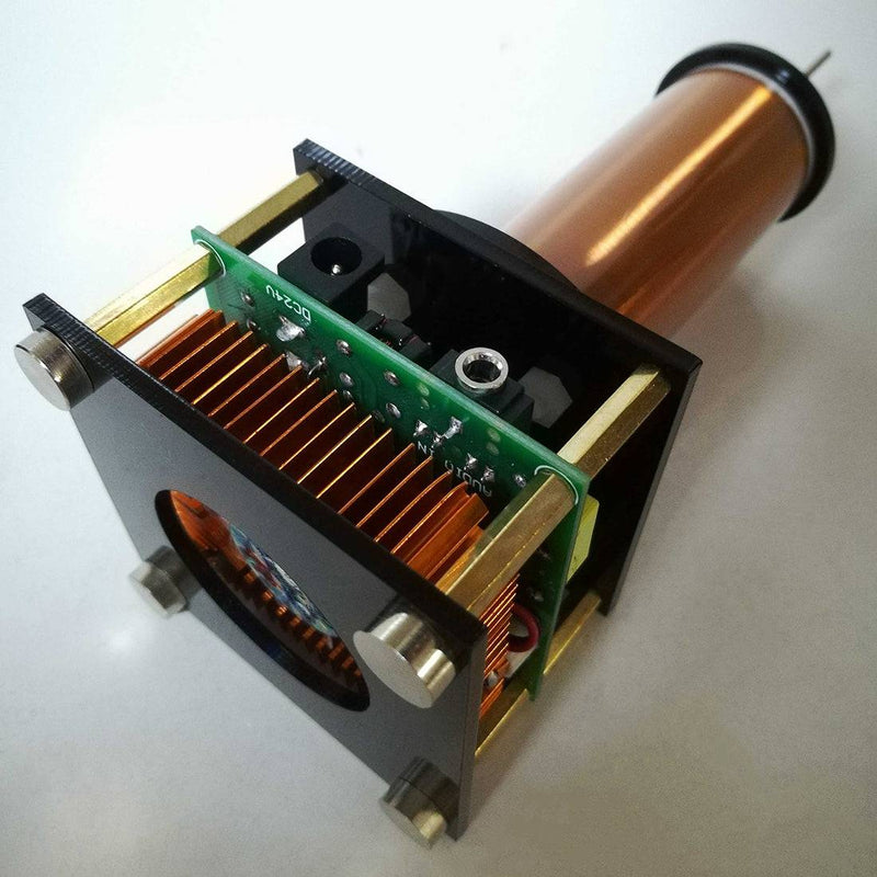 Musical Tesla Coil Plasma Loud Speaker with 24V Power Adapter Experiment- US Plug - stirlingkit