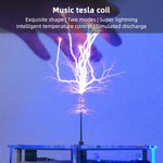 Musicical Tesla Coil Model with Artificial Lightning Experimental Technology Desk Toy - stirlingkit