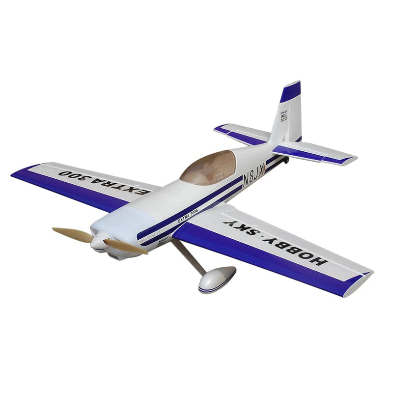 N8JX 1200mm RC Airplane Aerobatic Aircraft Stunt Plane Wingspan Model Plug-N-Play  PNP (Blue & White) - stirlingkit