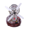 New 16 Cylinder Swash Plate Stirling Engine Butane Generator Upgrade Model with Digital Display Voltage Meter - stirlingkit