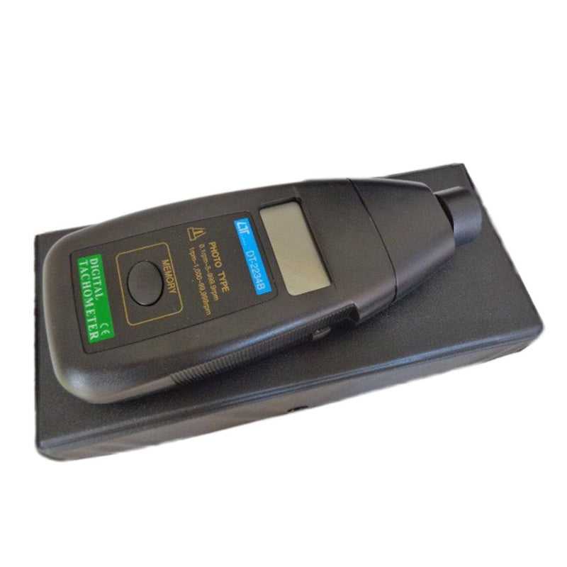 Non Contact Digital Photo Tachometer Motor Speed Gauge Testing for Engine Micro Motor - stirlingkit