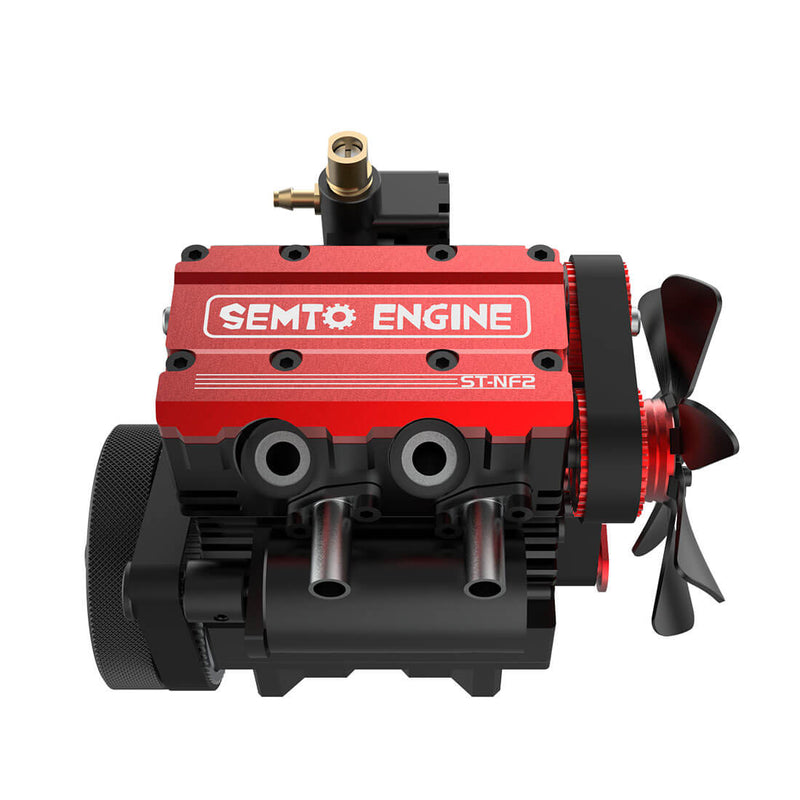 SEMTO ENGINE ST-NF2 DIY Build a Nitro 4 Stroke 2 Cylinder Engine Kit ...
