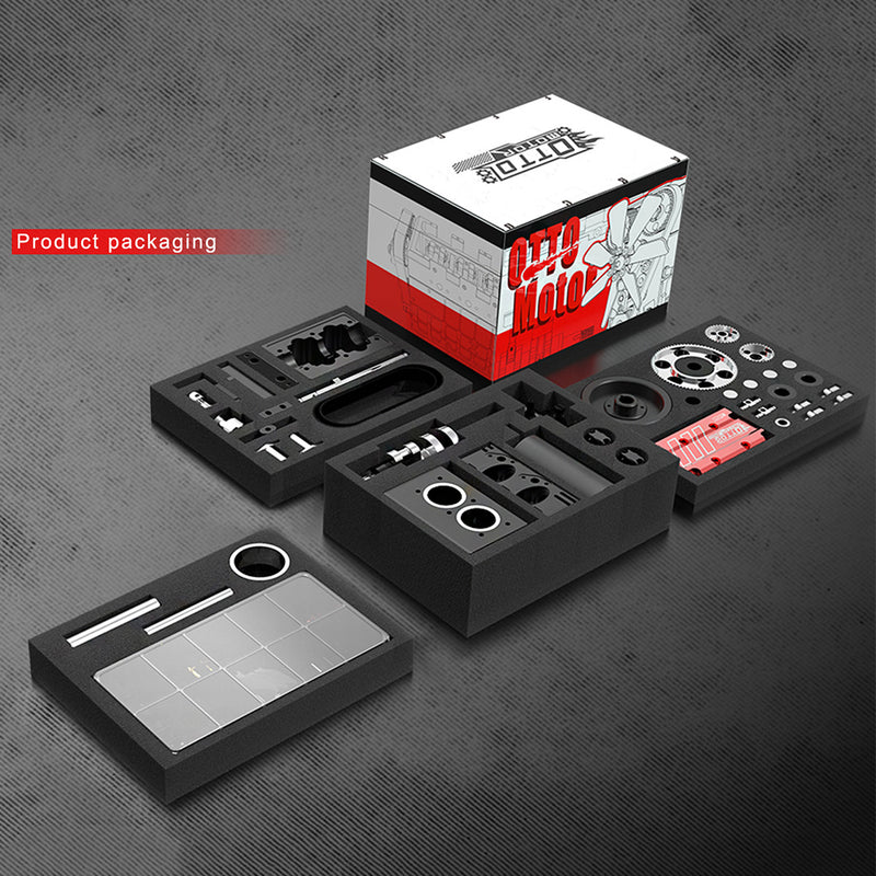 SEMTO ENGINE ST-NF2 DIY Build a Nitro 4 Stroke 2 Cylinder Engine Kit ...