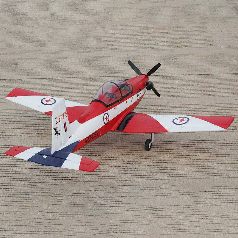 PC-9 SE 1200mm Wingspan RC Air Force Aircraft Airplane Trainer Plane Model PNP Outdoor - Red - stirlingkit