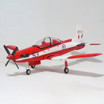 PC-9 V2 1200mm Wingspan Air Force Helicopter RC Airplane Trainer Plane Model PNP for Stable Outdoor Fly - Red - stirlingkit