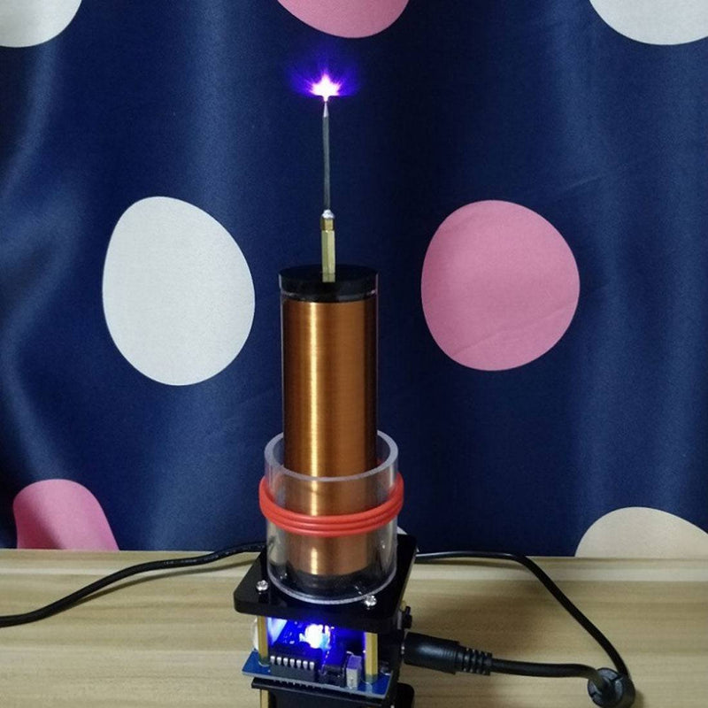 PCB Wireless Power Transmission Plasma Musical Tesla Coil DC24V - US Plug - stirlingkit