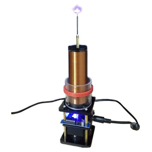 PCB Wireless Power Transmission Plasma Musical Tesla Coil DC24V - US Plug - stirlingkit