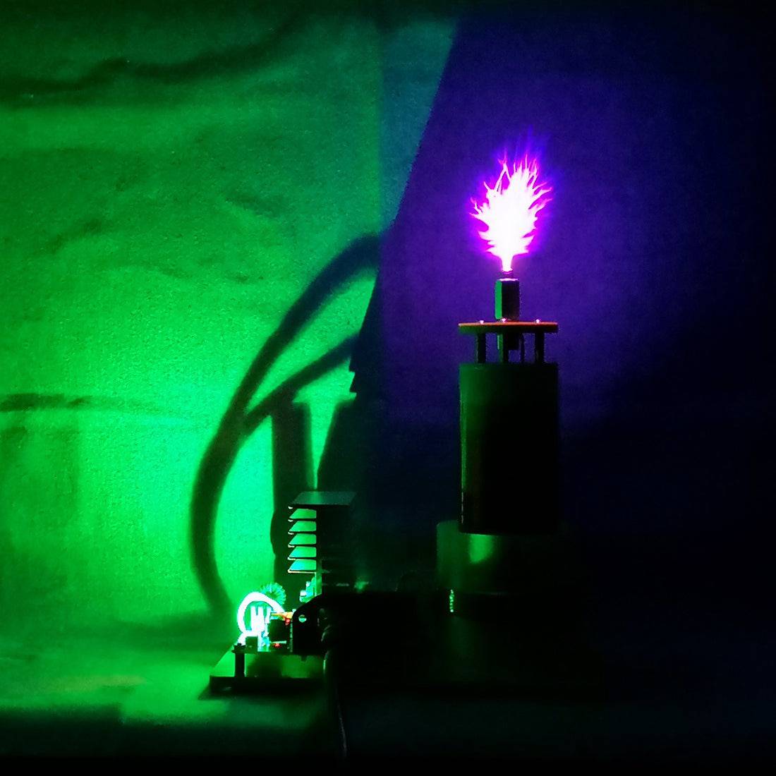 PLLSSTC Tesla Coil Plasma  5-8cm Arc Maker 710KHZ with PCB Board Technical Toys - stirlingkit