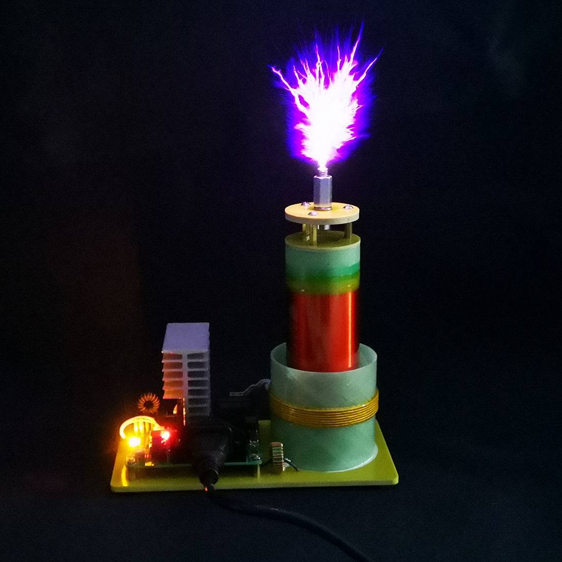 PLLSSTC Tesla Coil Plasma  5-8cm Arc Maker 710KHZ with PCB Board Technical Toys - stirlingkit