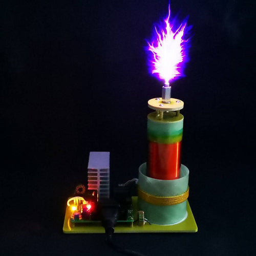 PLLSSTC Tesla Coil Plasma  5-8cm Arc Maker 710KHZ with PCB Board Technical Toys - stirlingkit