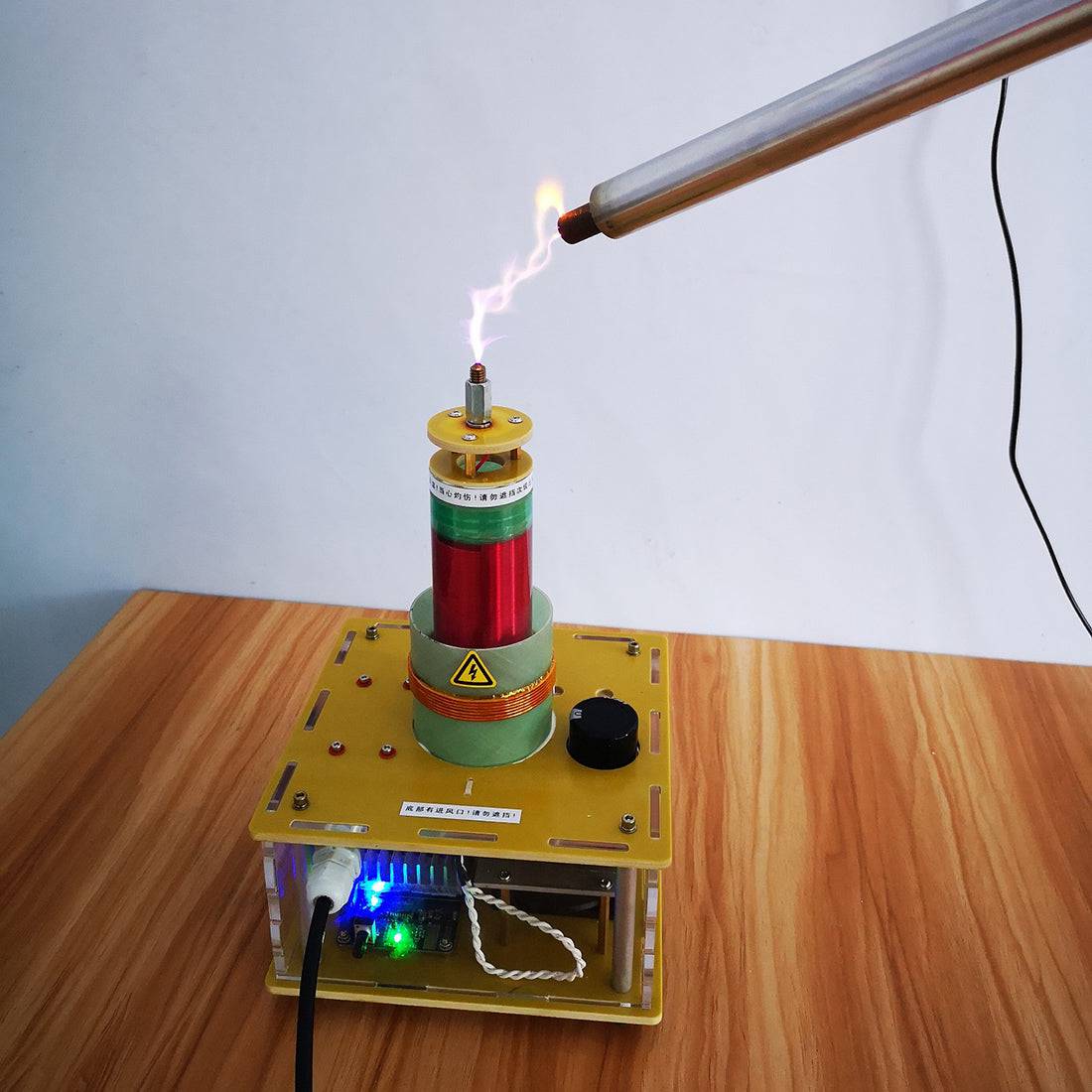PLLSSTC Musical Tesla Coil Plasma Loud Speakers  C85-240V Science Technology Toy - stirlingkit