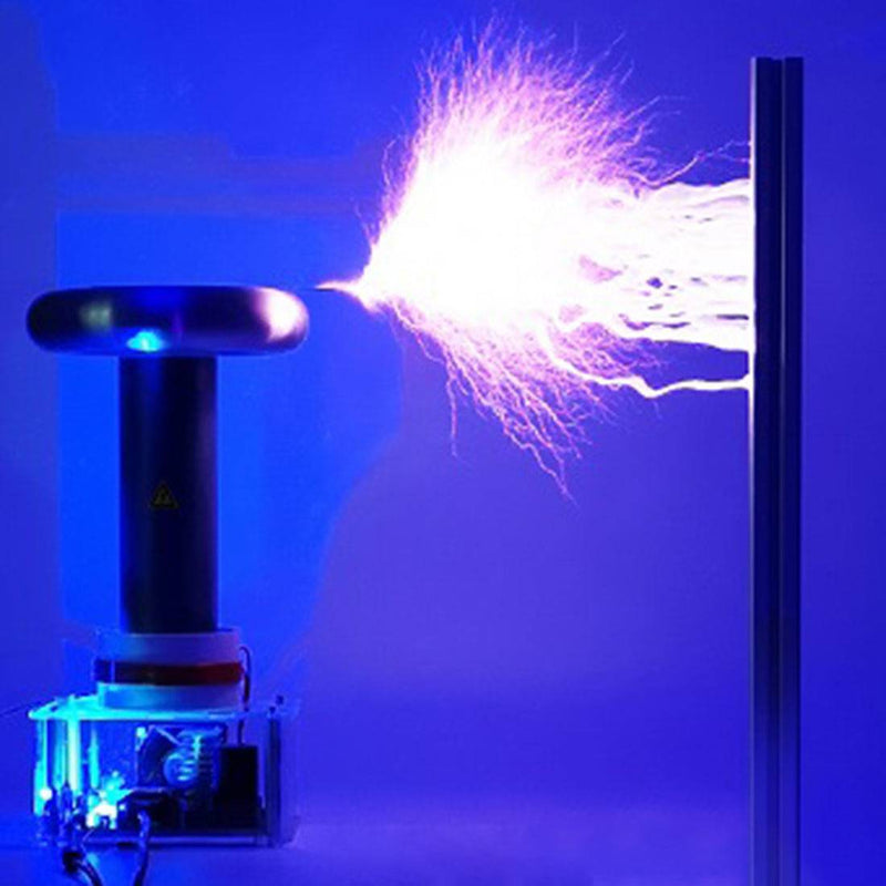 Powerful Musical 30cm Arc Solid State Tesla Coil Artificial Lightning 24V Power Supply - US Plug - stirlingkit