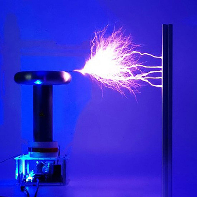 Powerful Musical 30cm Arc Solid State Tesla Coil Artificial Lightning 24V Power Supply - US Plug - stirlingkit