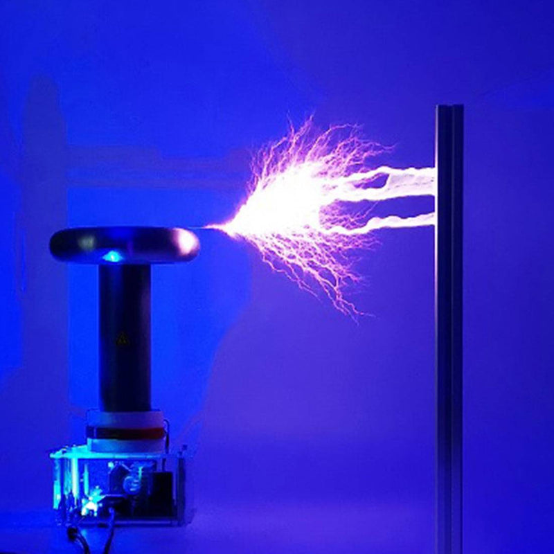 Powerful Musical 30cm Arc Solid State Tesla Coil Artificial Lightning 24V Power Supply - US Plug - stirlingkit