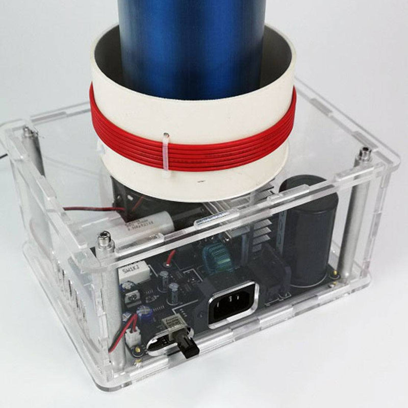 Powerful Musical 30cm Arc Solid State Tesla Coil Artificial Lightning 24V Power Supply - US Plug - stirlingkit