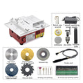 Precision Multifunctional Mini Table Saw Woodworking Lathe Polishing Bench For Engine Model DIY Crafts - stirlingkit