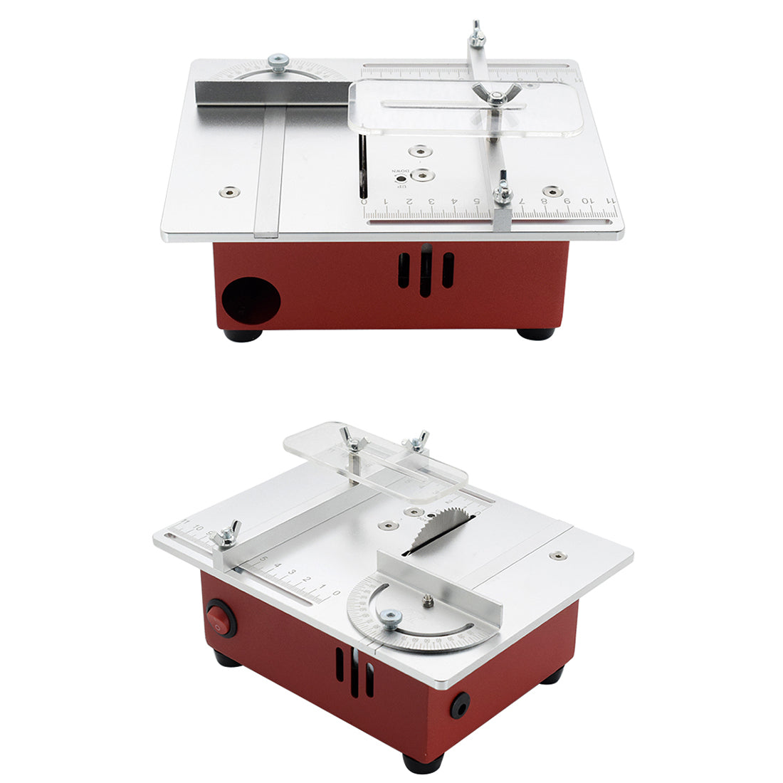 Precision Multifunctional Mini Table Saw Woodworking Lathe Polishing Bench For Engine Model DIY Crafts - stirlingkit