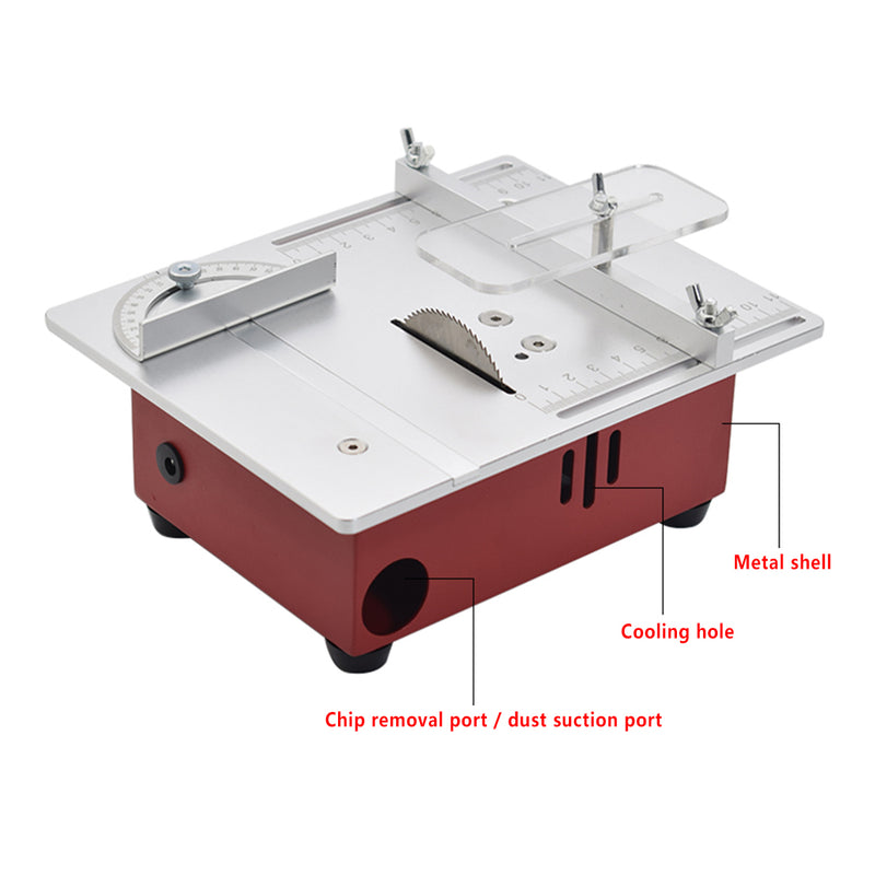 Precision Multifunctional Mini Table Saw Woodworking Lathe Polishing Bench For Engine Model DIY Crafts - stirlingkit