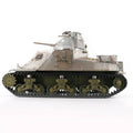 Premium 1/16 2.4G Simulation Metal RC WWII US Light Tank M3 Model Toy with Light & Sound - stirlingkit