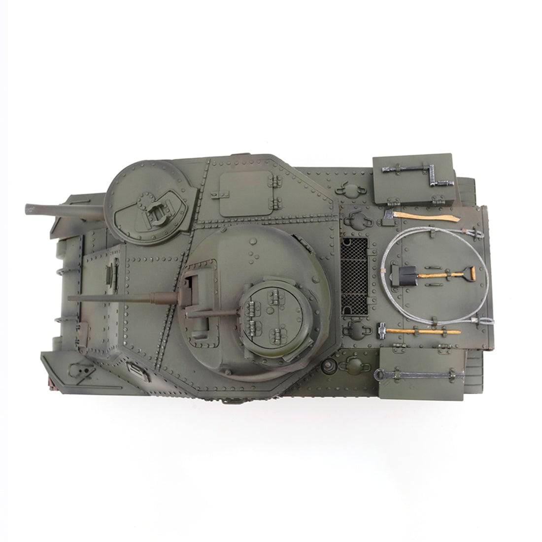 Premium 1/16 2.4G Simulation Metal RC WWII US Light Tank M3 Model Toy with Light & Sound - stirlingkit