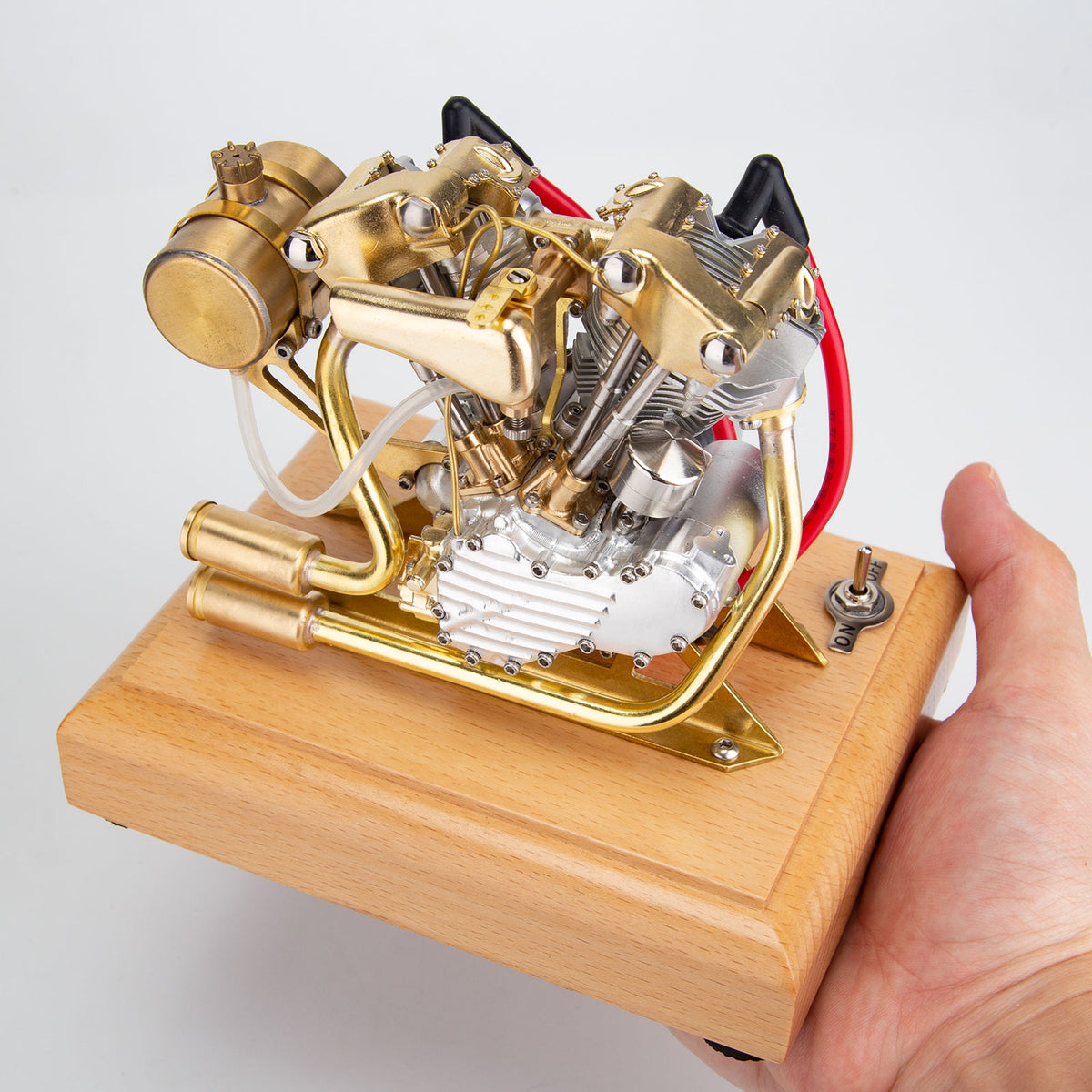 R29 4.2CC Miniature V-Twin Engine Motor OHV for Mini Chopper Bike Motorcycle - stirlingkit