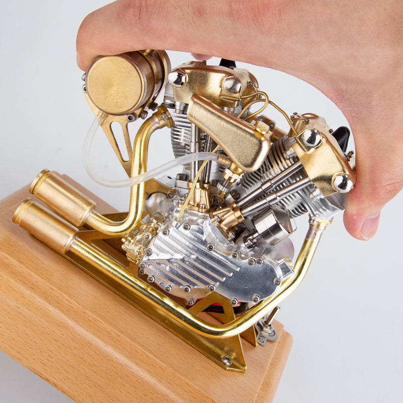 RETROL R29 4.2CC Miniature V-Twin Engine Motor OHV for Mini Chopper ...