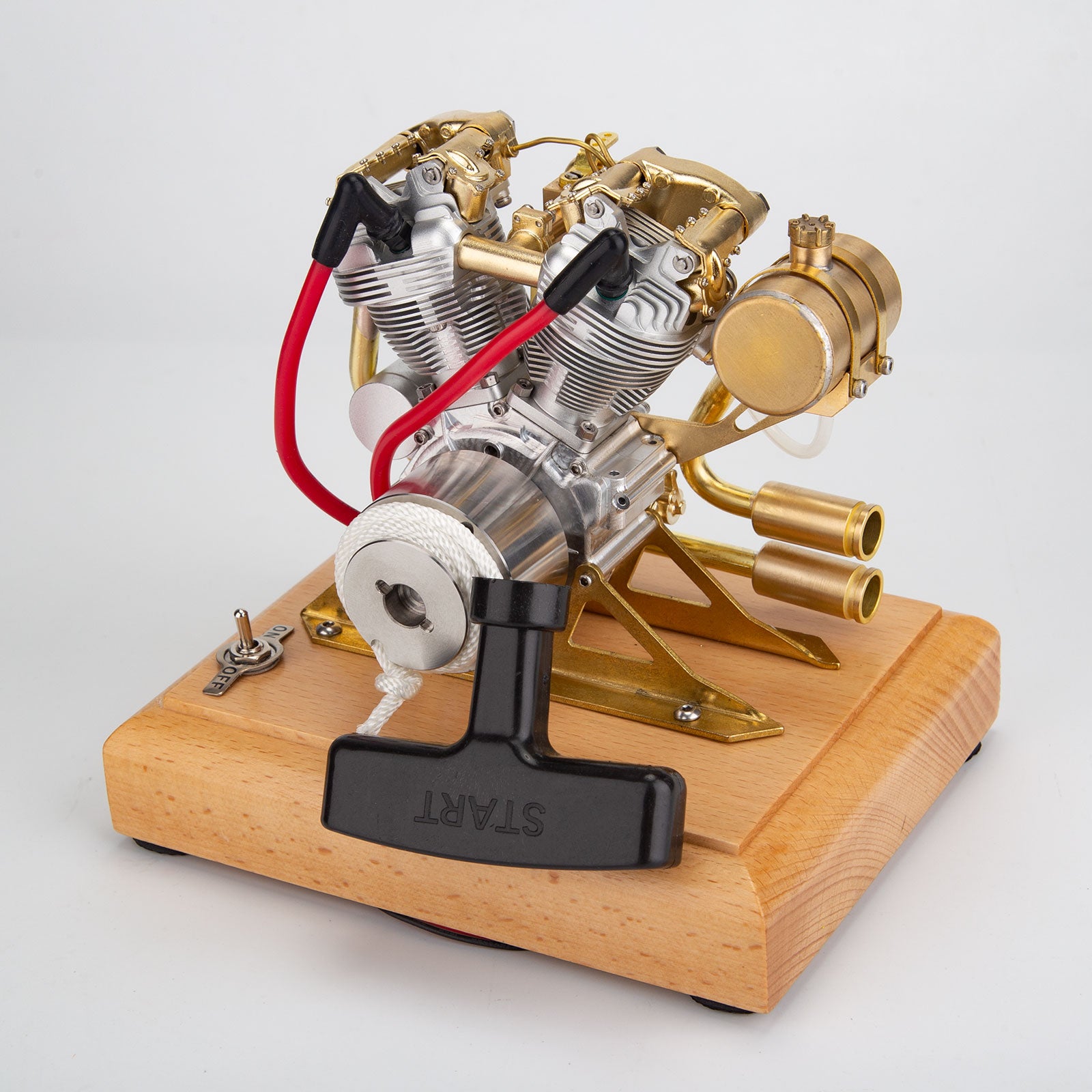 4 Engine Mini Rod RETROL R29 4.2CC Miniature V-Twin Engine Motor OHV for Mini Chopper ...