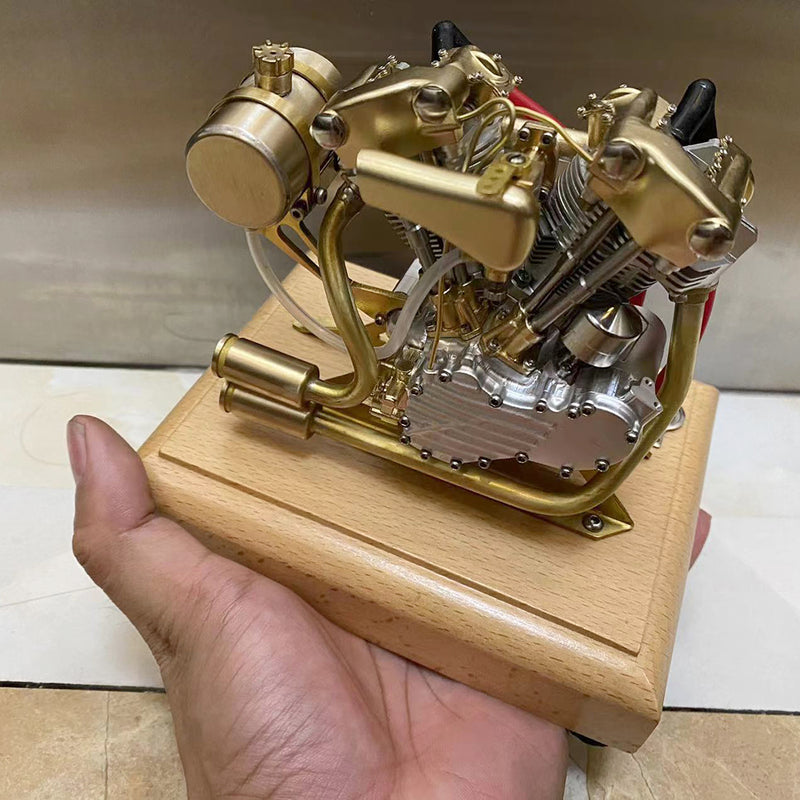 RETROL R29 4.2CC Miniature V-Twin Engine Motor OHV for Mini Chopper ...