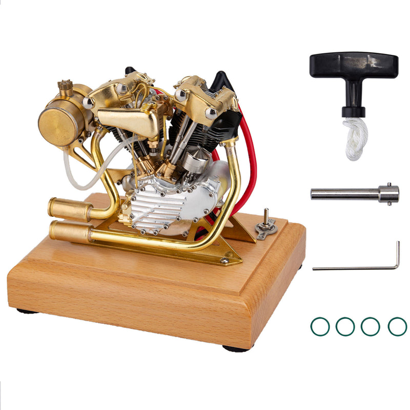 R29 4.2CC Miniature V-Twin Engine Motor OHV for Mini Chopper Bike Motorcycle - stirlingkit