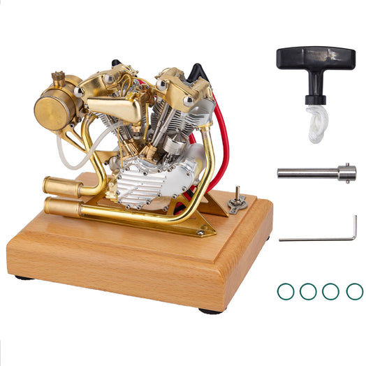 R29 4.2CC Miniature V-Twin Engine Motor OHV for Mini Chopper Bike Motorcycle - stirlingkit
