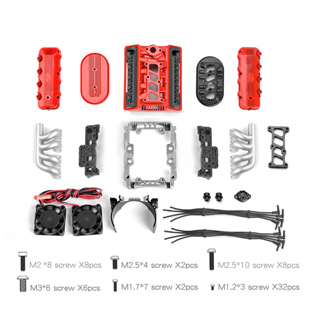 Scale Engine Kit RC Car 1976 Model 1/10 Simulation SOHC V8 Scale Engine Kit GRC F76 ...