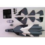 RC EDF Jet T50 640mm Wingspan EPO Aircraft Fighter Plane Hand Throwing RTF - Grey - stirlingkit