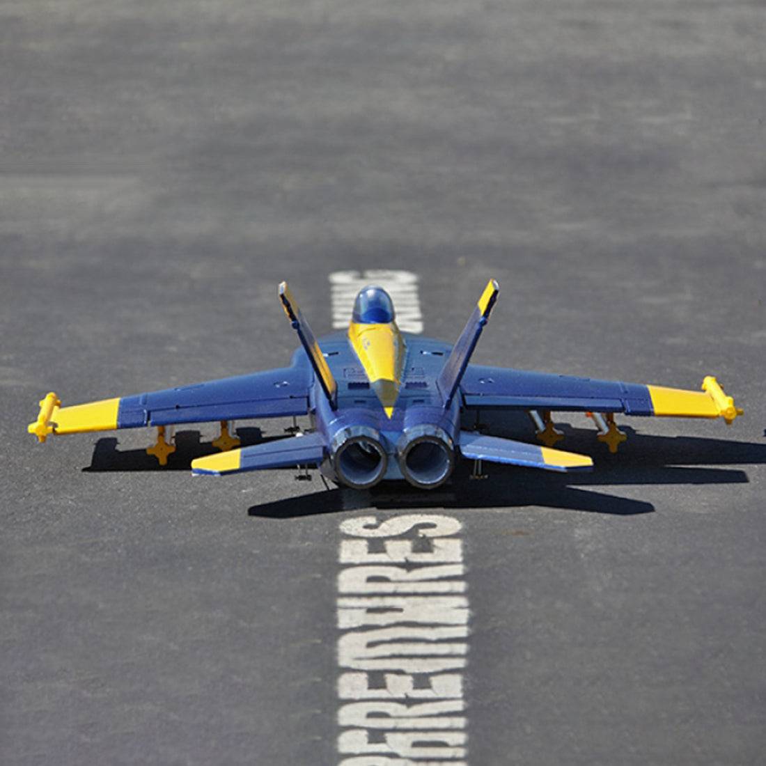 RC Fighter Jet Aircraft EPO 475mm Wingspan for Beginner Easy to Fly RTF- Blue - stirlingkit