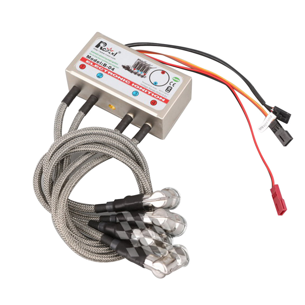 RCEXL CDI Electronic Ignition with Auto-Ignite Angle for L4/V4/V8 Engine and ME-8 1/4-32 Spark Plug (HV Type/90 Degree) 120 Degree
