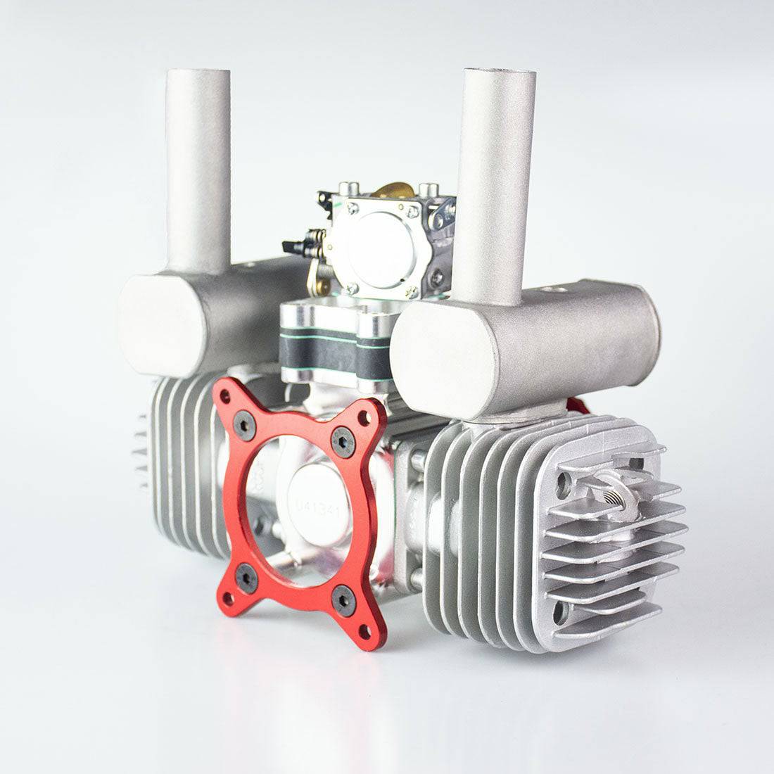 RCGF 120cc Twin Gasoline Air Cooled Double-cylinder Engine for RC Fixed ...