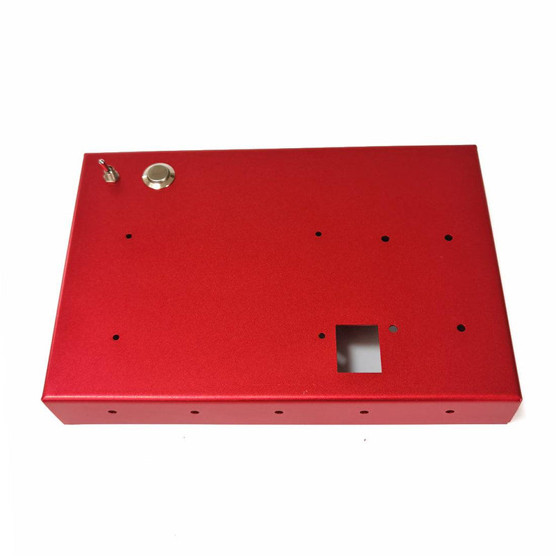 Red Metal Fixing Bracket Base for TOYAN FS-L400 Engine Model - stirlingkit