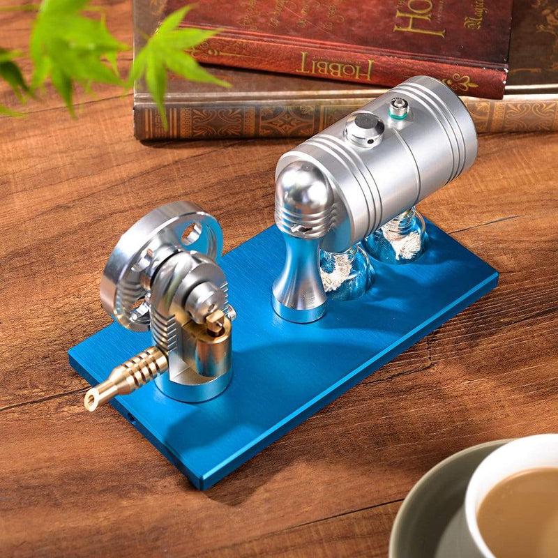 Hot Air Stirling Engine Model Generator Motor Educational Steam Power Toy - stirlingkit