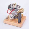 Retrol Gas 4.2CC OHV V-Twin Miniature Shovelhead 4.2CC OHV Four-stroke Internal Combustion Engine Model - stirlingkit