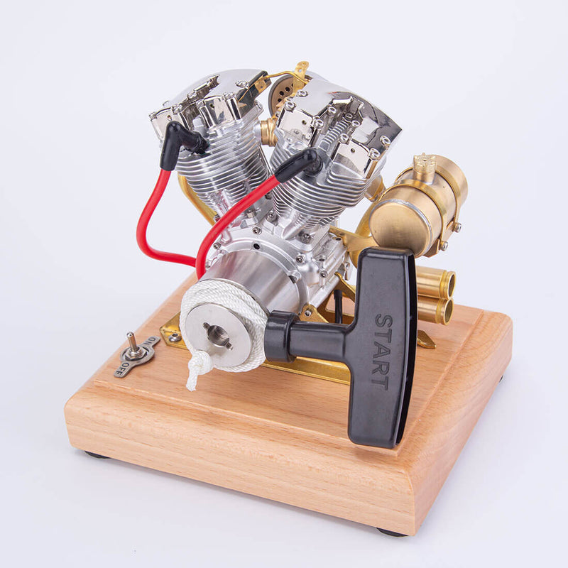 4 Engine Mini Rod Retrol Gas 4.2CC OHV V-Twin Miniature Shovelhead R31 OHV Four-stroke ...