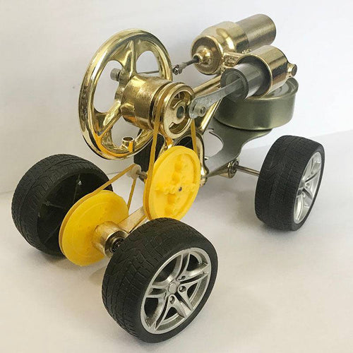 Running Car Motor Single Cylinder Stirling Engine Model Toy - stirlingkit