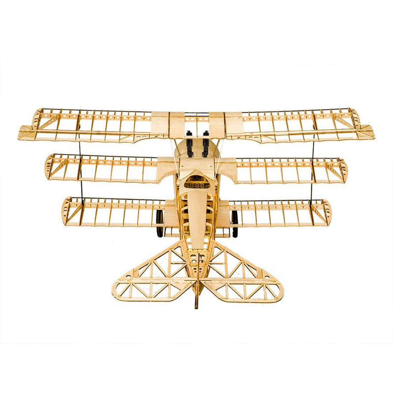 S1804 Lightweight Balsa Wood KIT Triplane RC Electric Fixed-wing Aircraft - stirlingkit