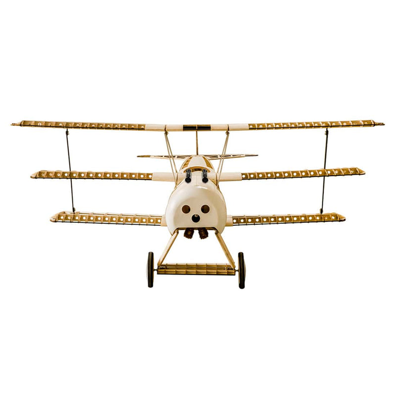 S1804 Lightweight Balsa Wood KIT Triplane RC Electric Fixed-wing Aircraft - stirlingkit