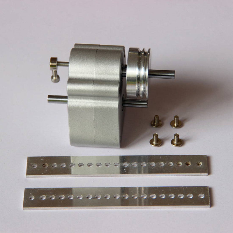 Sealed Metal Gearbox with Pulley Hanger for DIY Gasoline Powered Model Car - stirlingkit