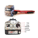 Simulation Full Scale RC Tow Truck Detachable Flatbed Semi Trailer Engineering Tractor 2-speed Gearshift 1/24 2.4G RTR - stirlingkit