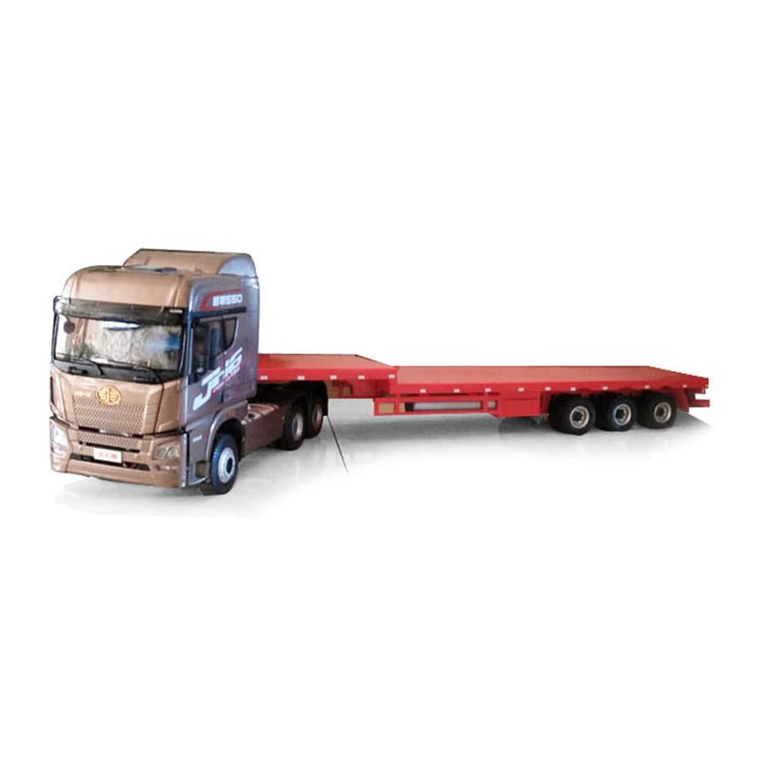 Simulation Full Scale RC Tow Truck Detachable Flatbed Semi Trailer Engineering Tractor 2-speed Gearshift 1/24 2.4G RTR - stirlingkit