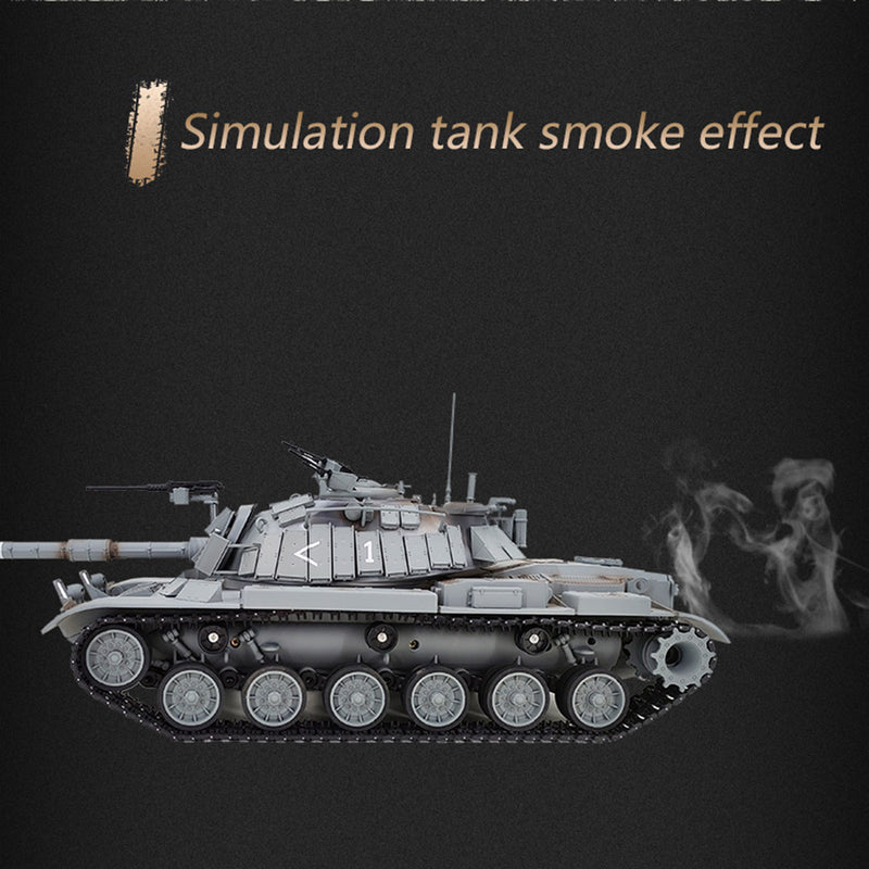 Simulative Israeli M60W ERA Magach 3 RC Tank Military Toy 1/16 2.4G - stirlingkit