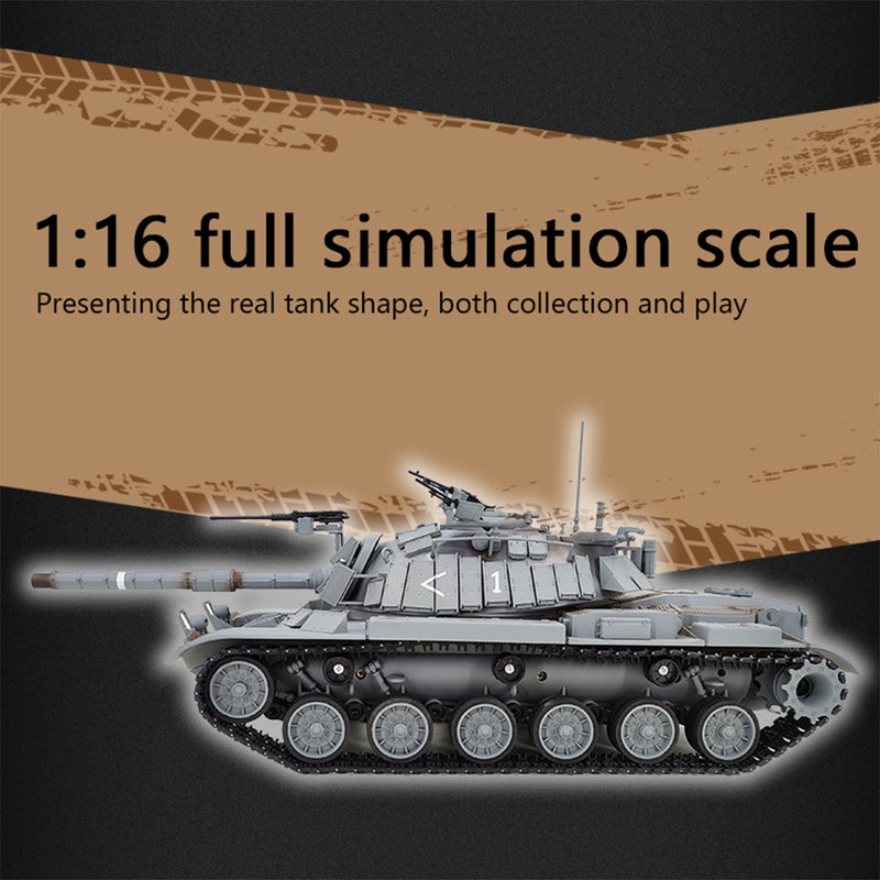 Simulative Israeli M60W ERA Magach 3 RC Tank Military Toy 1/16 2.4G - stirlingkit