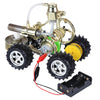 Single Cylinder Hot Air Stirling Engine Powered Electric Car with LED Light - stirlingkit